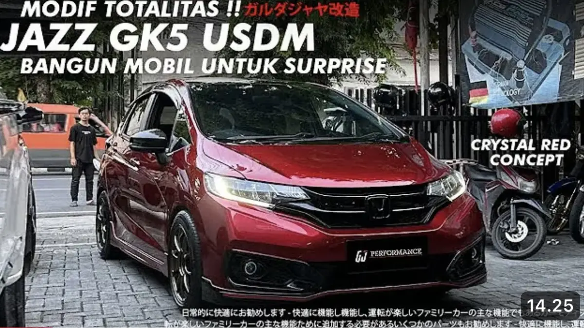 Honda Jazz RS 2019 Disulap Jadi Red Soul, Tampil Ala Amerika dengan Sentuhan JDM Premium