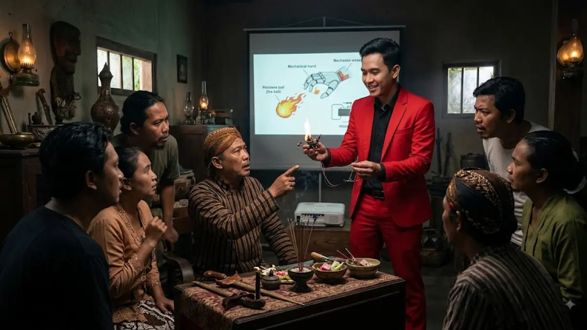 Pesulap Merah datangi dukun Cirebon dan membongkar aksi Banaspati. Ia menilai demonstrasi tersebut bagian dari hiburan dan edukasi.