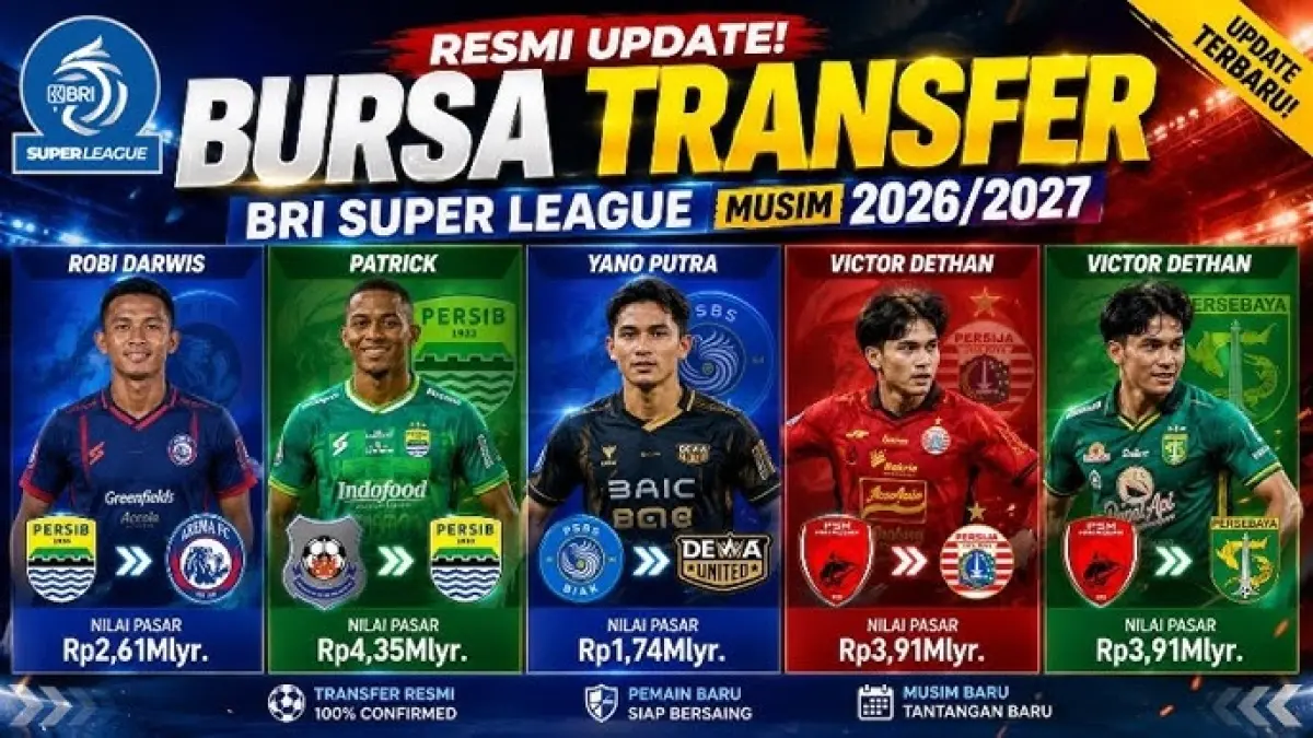 Bursa transfer BRI Super League 2026 memanas. Jon Toral, Bruno Paraiba, Gustavo Franca hingga Layvin Kurzawa menjadi sorotan.