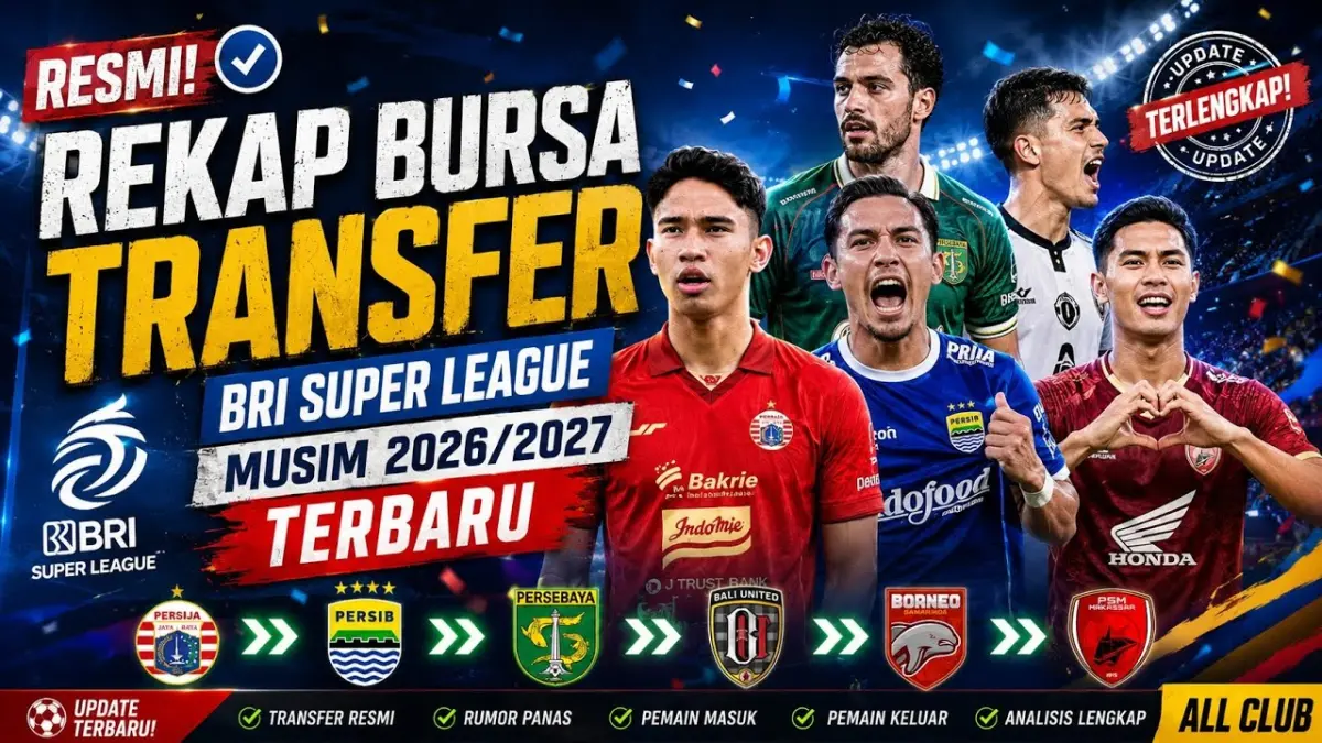 Transfer BRI Super League 2026-2027 memanas. Persib dan Persija berebut bek eks Wolves, sementara Borneo resmi pertahankan Nadeo.