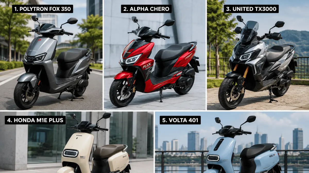 5 motor listrik 2026 ini punya keunggulan masing-masing, dari jarak tempuh hingga performa tinggi. Mana yang paling cocok buat kebutuhanmu? ⚡🛵
