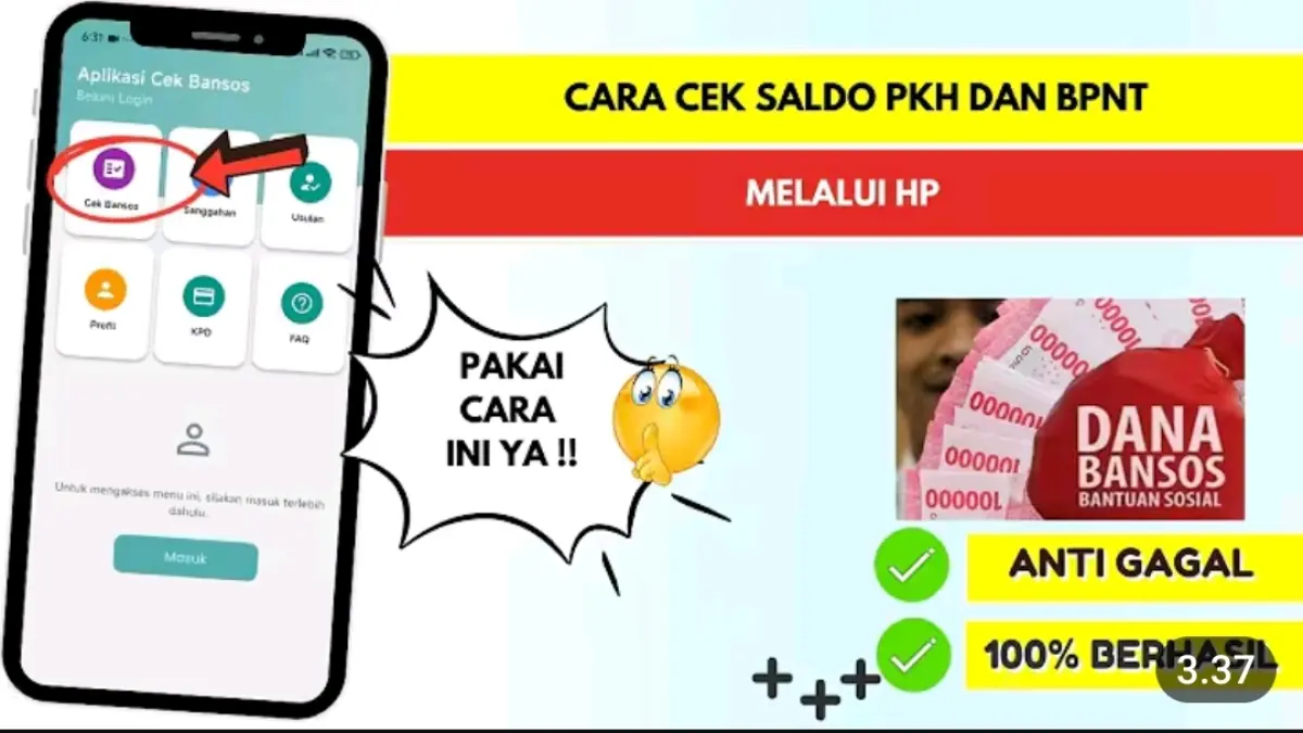 Cara cek PKH dan BPNT lewat HP bisa melalui Cek Bansos. Simak cara mengecek status penerima dan jenis bantuan berdasarkan data KTP.