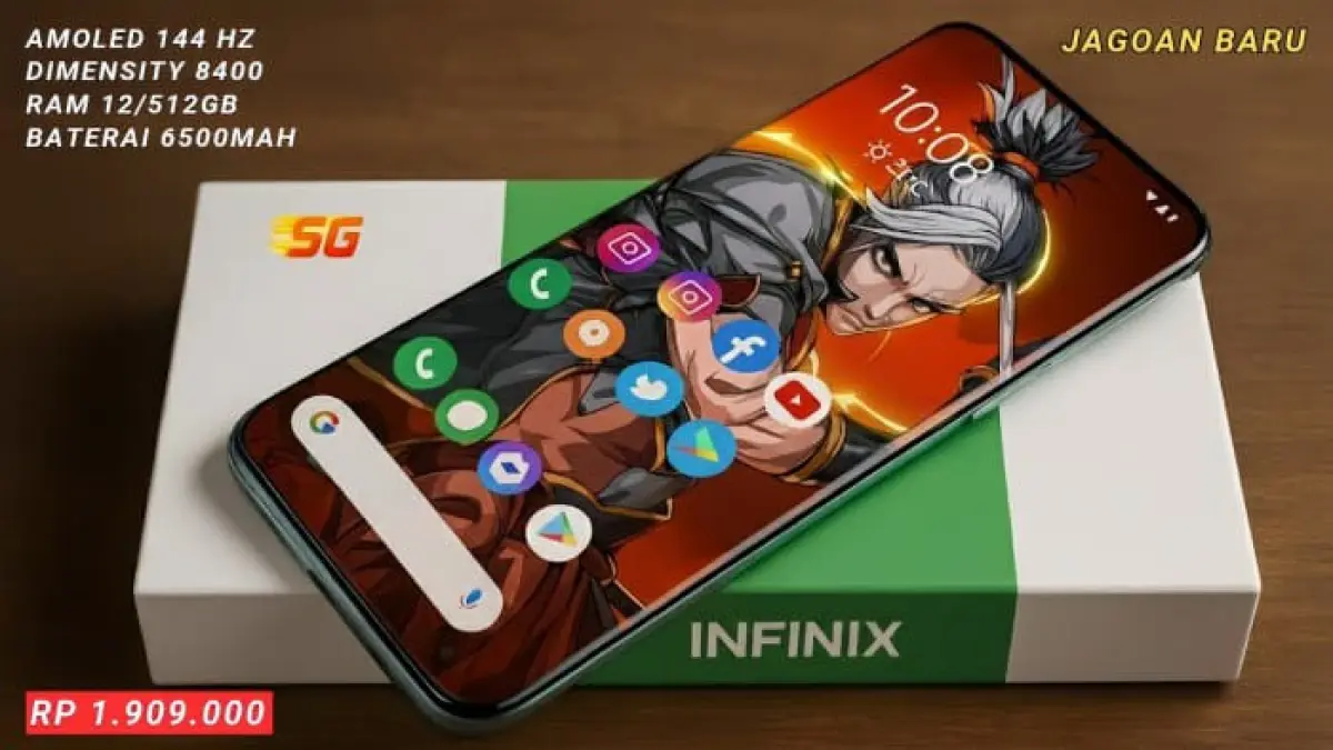 Rekomendasi HP Infinix terbaik 2026 dengan spesifikasi tinggi dan harga terjangkau. Ada Infinix Smart 20, GT50 Pro, hingga Note 60 Pro.