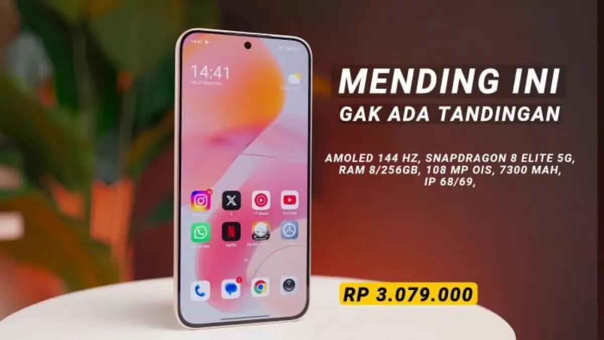 Rekomendasi HP terbaik harga Rp3 jutaan Agustus 2026. Ada Poco X7 5G, Redmi Note 15 5G, iQOO Z11X, hingga Tecno Camon 50 dengan spek maksimal.