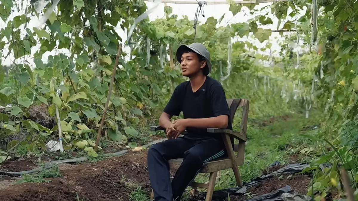 Siswa SMK sukses bisnis sayur, Muhammad Alfa Priandito raup omzet lebih dari Rp100 juta per bulan sambil membantu petani di Gunungkidul.(Pinterest)