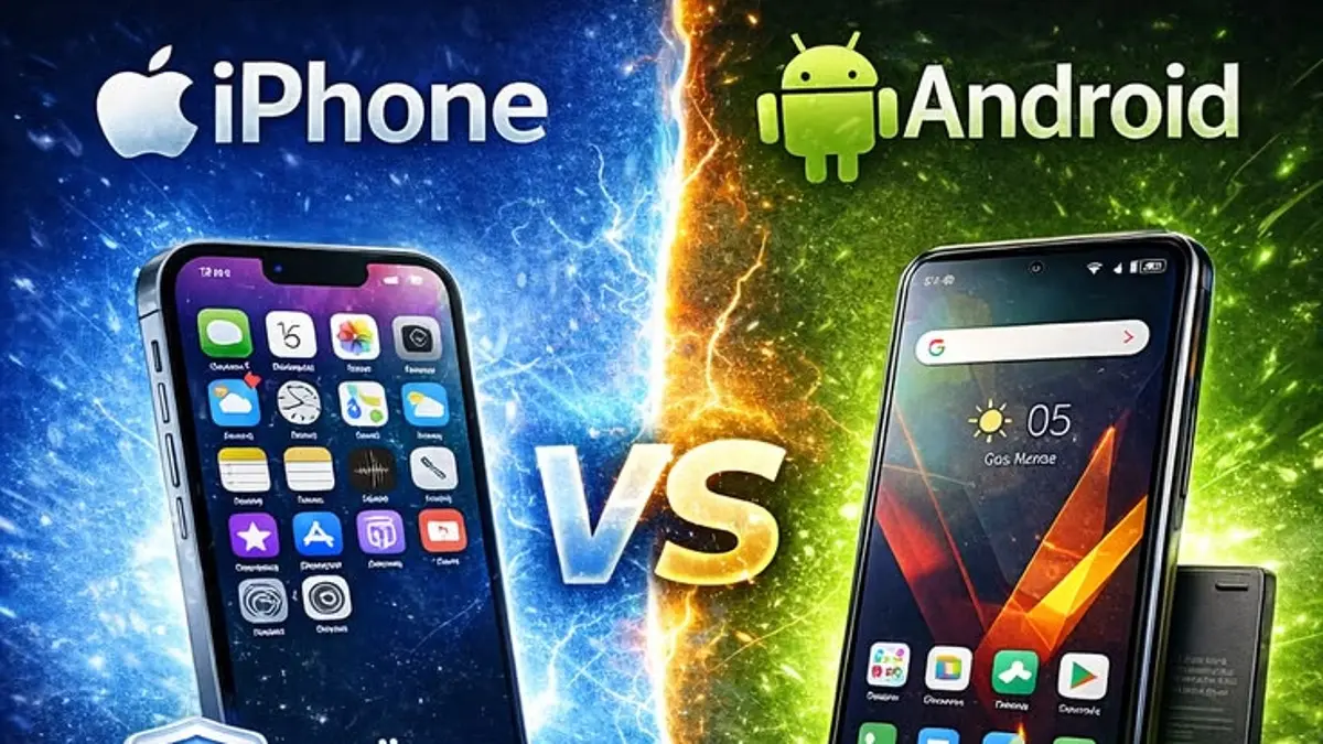 HP iPhone vs HP Android di 2026 punya keunggulan berbeda. Simak perbandingan kustomisasi, keamanan, ekosistem, file, dan fitur AI sebelum memilih. (PINTEREST)