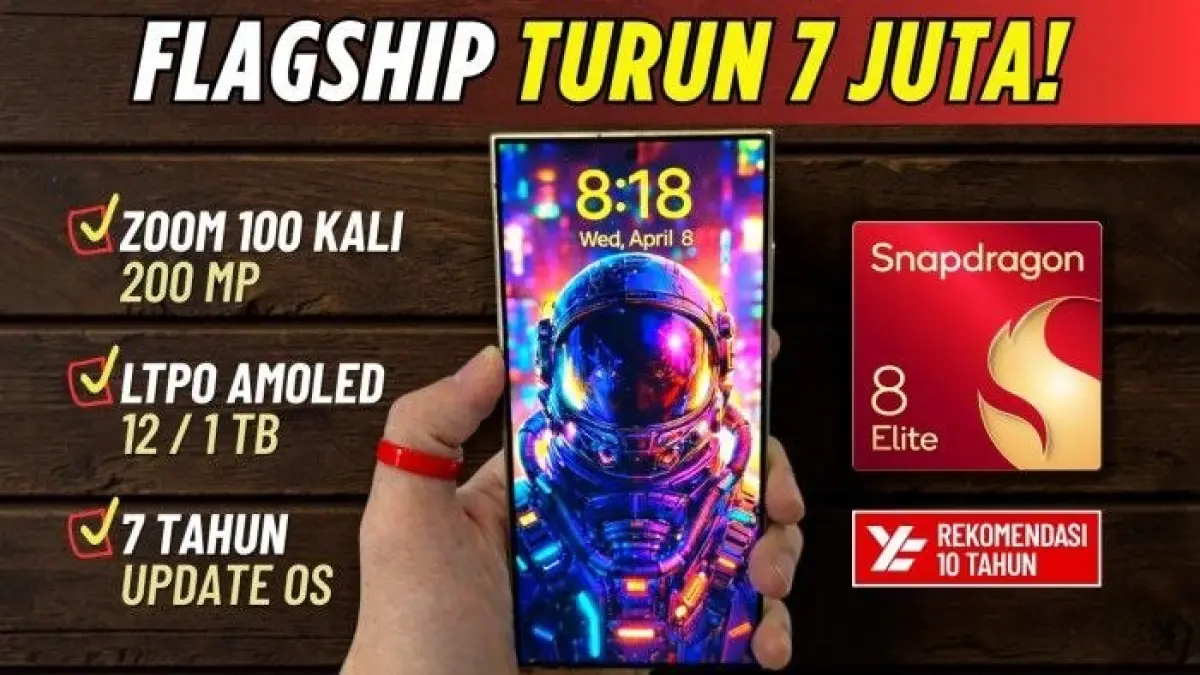HP flagship turun harga 2026 semakin menarik dibeli. Galaxy S24 Ultra, Galaxy S25, iPhone 15, Huawei Pura 80 hingga Motorola Razr 60 kini lebih murah.