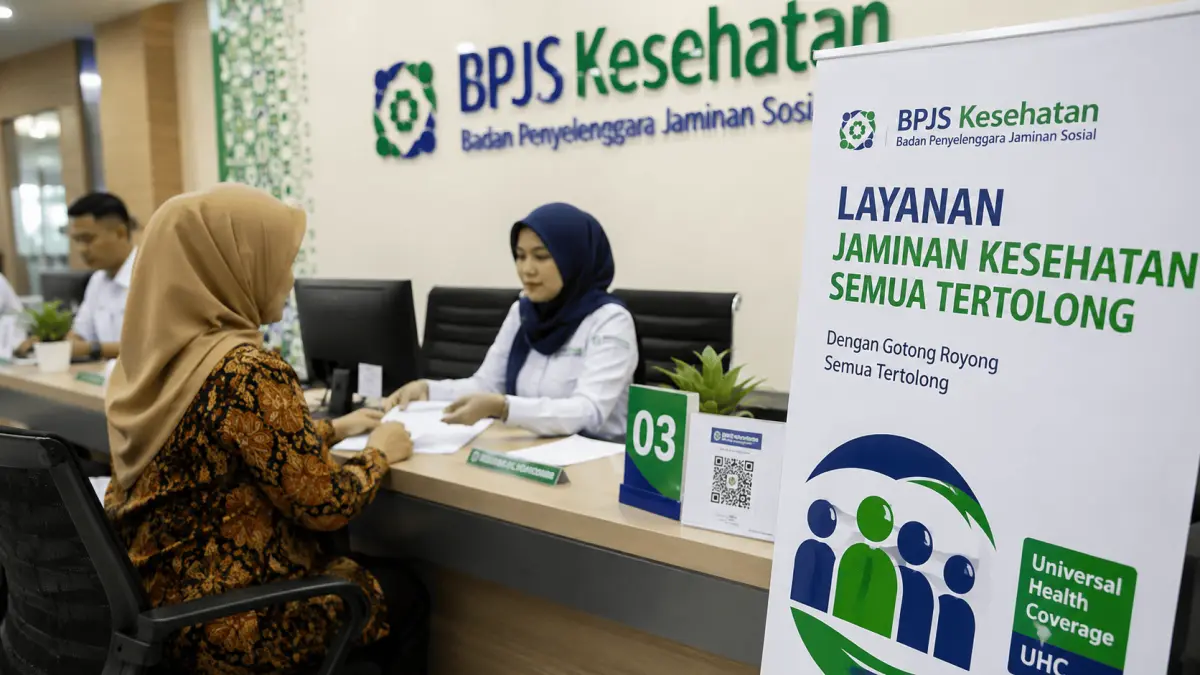 Ilustrasi :  pelayanan jaminan kesehatan bagi masyarakat dalam upaya meningkatkan cakupan UHC Kabupaten Blitar.