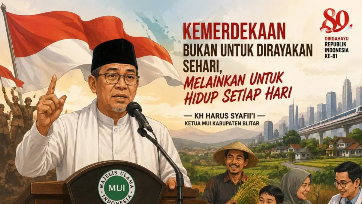 Ketua MUI Kabupaten Blitar KH Harus Syafii