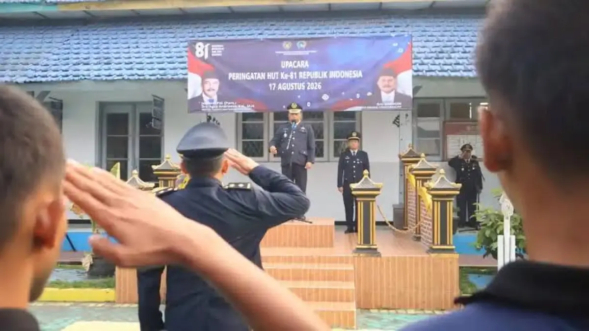 Peringatan HUT Ke-81 Kemerdekaan RI menjadi momentum berbeda bagi sembilan anak binaan LPKA Kelas I Blitar.