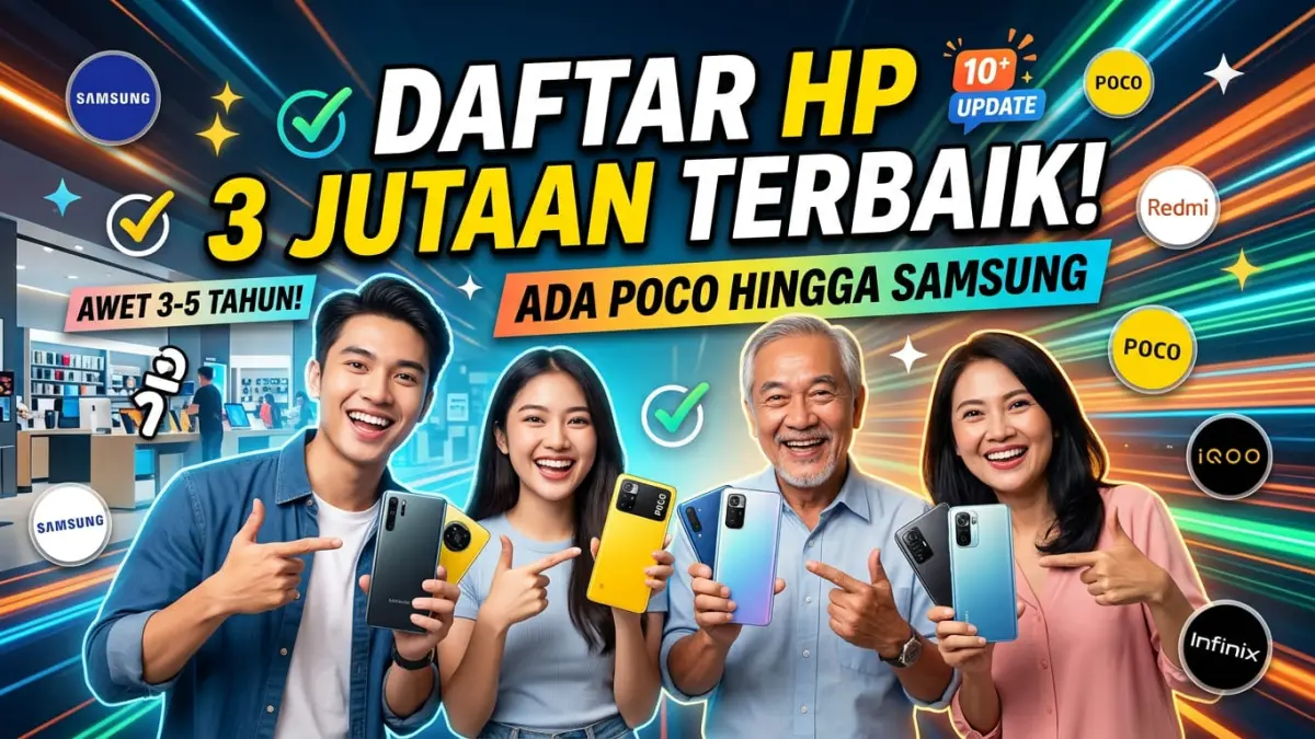 Rekomendasi HP 3 Jutaan Awet 3–5 Tahun! 🔥