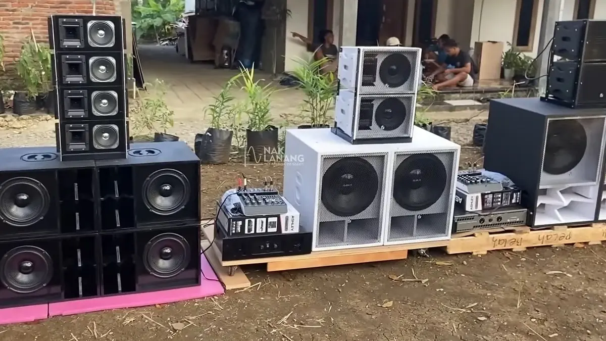 Harga sound horeg kecil dengan speaker 8 inci dan 4 inci ini sudah full set, mixer, power, mic, garansi, dan bonus menarik. (SC YOUTUBE)