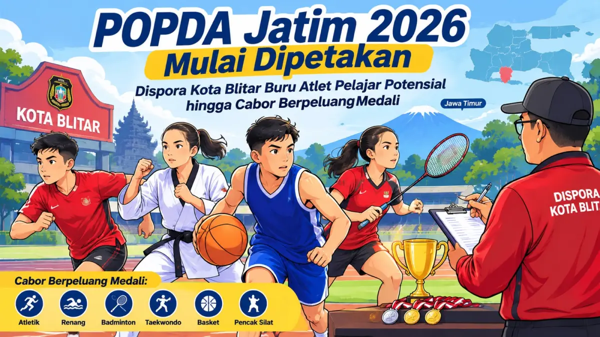Ilustrasi Dispora Kota Blitar Buru Atlet