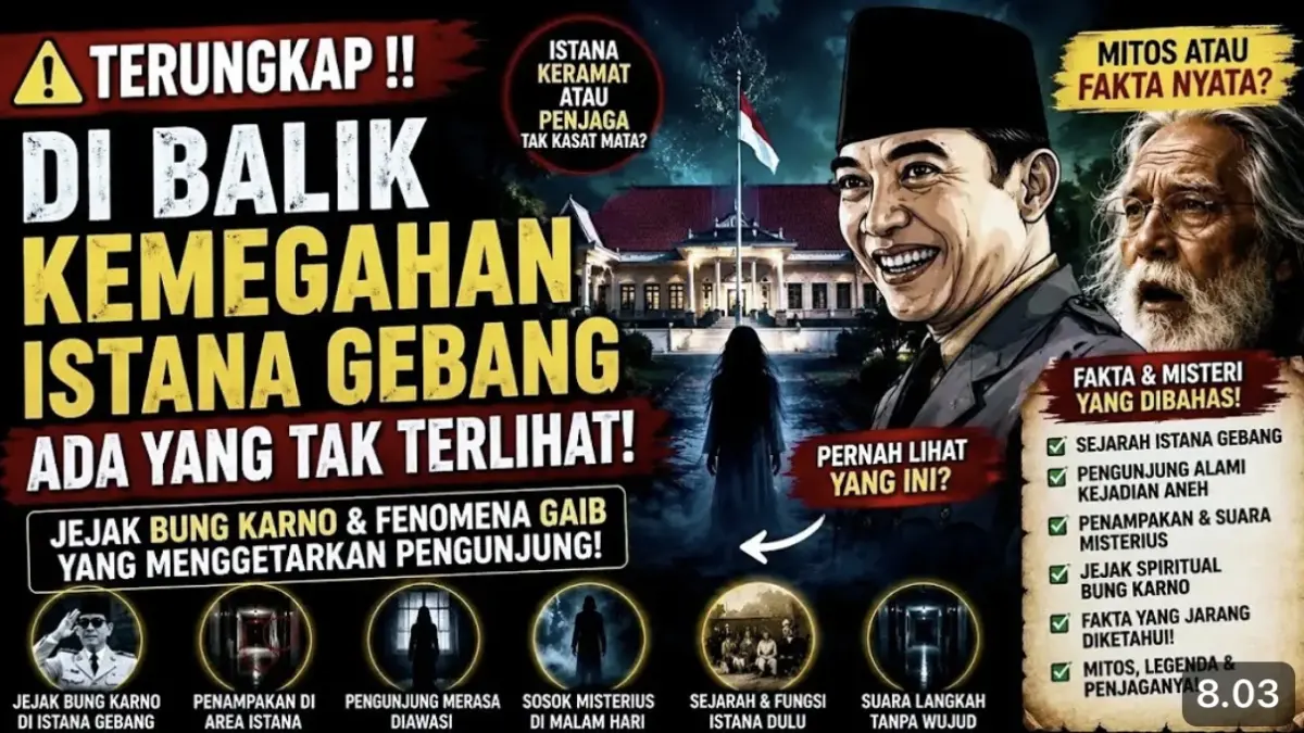 Istana Gebang Blitar dikenal sebagai rumah peninggalan Bung Karno sekaligus lokasi yang kerap dikaitkan dengan berbagai kisah mistis dari pengunjung.