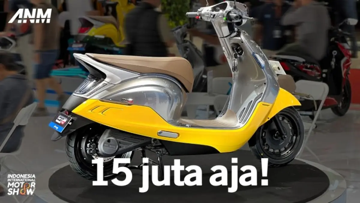 Indomobil eMotor QT hadir dengan jarak tempuh hingga 135 km, baterai 2,88 kWh, fitur NFC, dan tiga mode berkendara.