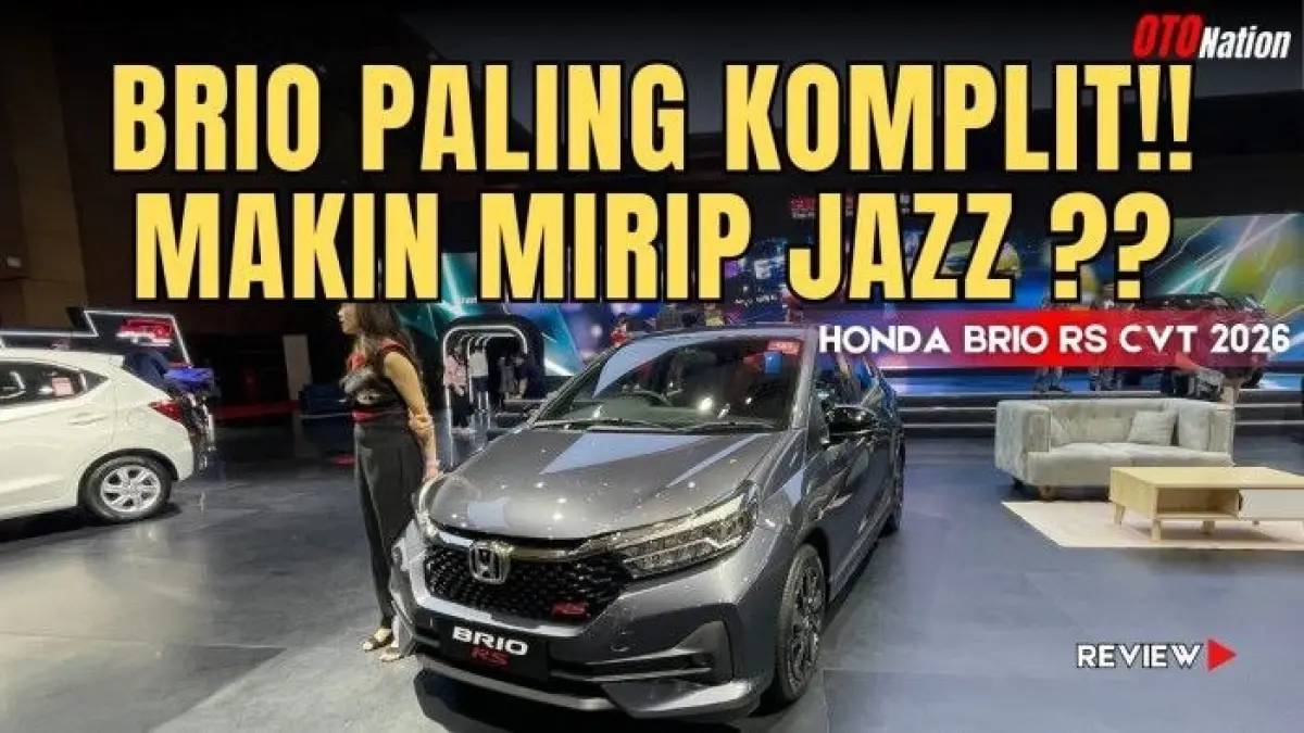 Honda Brio RS 2026 hadir dengan kamera 360 derajat, layar floating baru, Apple CarPlay, dan Android Auto untuk pasar Jabodetabek.