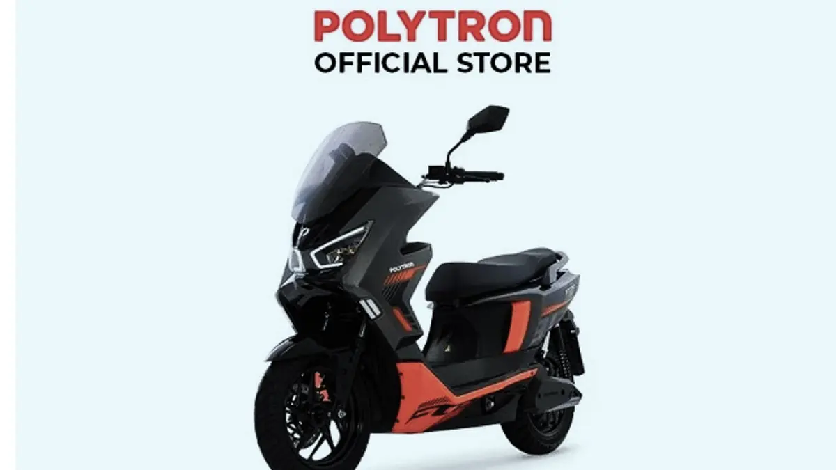 Polytron Fox 350 ditawarkan mulai Rp15 jutaan dengan baterai sewa. Simak top speed, jarak tempuh 130 km, fitur, dan kekurangannya. (PINTEREST)