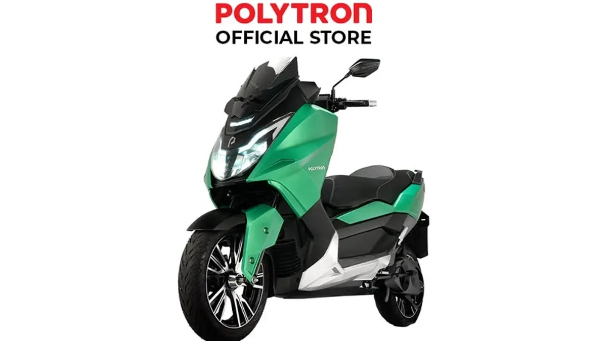 Polytron Fox 500 punya top speed 130 km per jam, baterai 72V 54Ah, jarak tempuh klaim 130 km, serta sistem baterai berlangganan.
