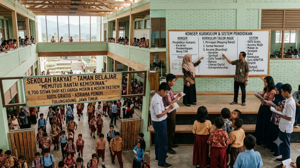 Sekolah Rakyat dimulai dengan 9.700 siswa dari keluarga miskin hingga miskin ekstrem. Simak konsep, kurikulum, dan sistem pendidikan yang diterapkan.
