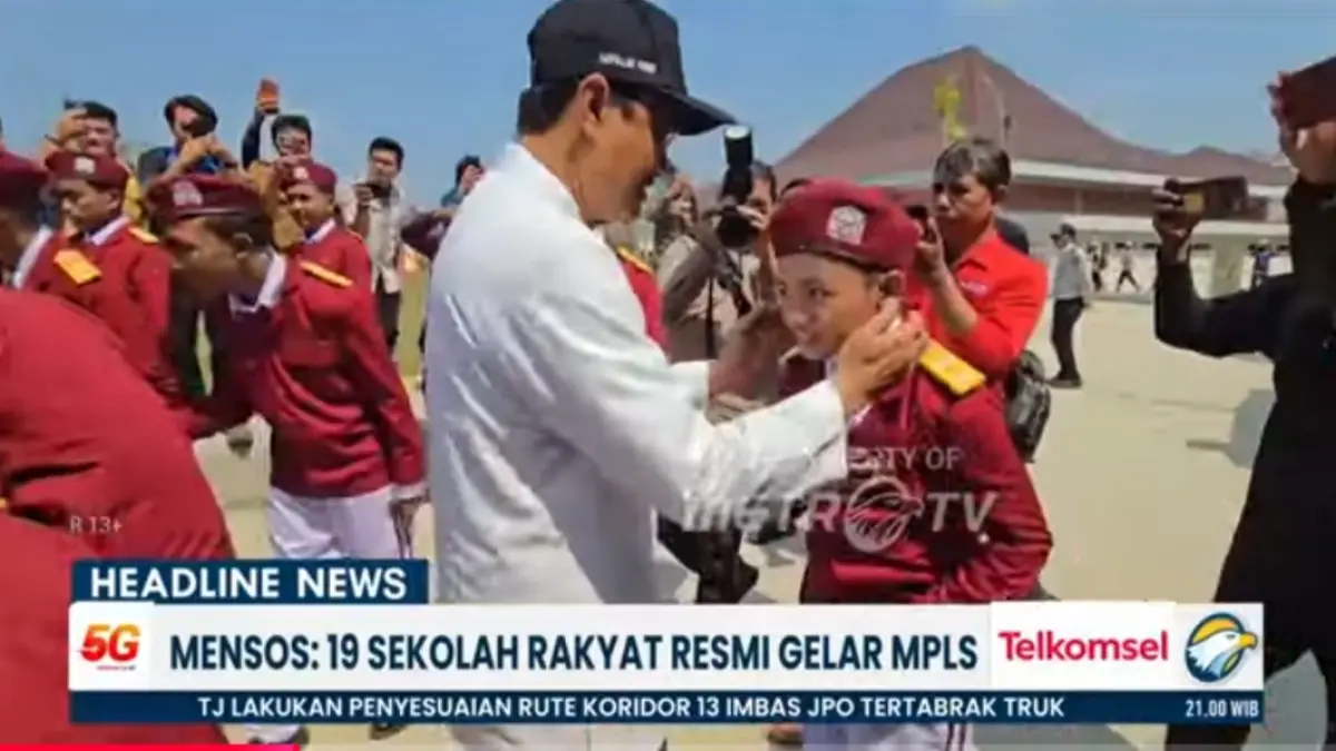 Sekolah Rakyat memulai MPLS tahun ajaran 2026-2027. Sebanyak 19 sekolah permanen siap menerima siswa, sementara pembangunan terus diperluas.