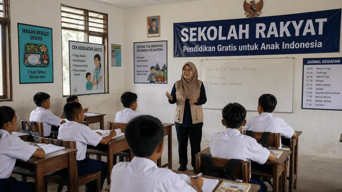 Sekolah Rakyat tak hanya memberi pendidikan, tetapi juga makan bergizi, layanan kesehatan, dan pemberdayaan orang tua.