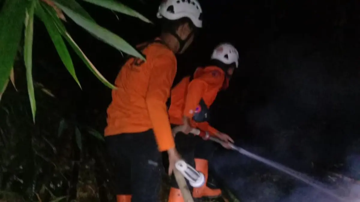 BPBD UNTUK RADAR BLITAR
GERAK CEPAT; Petugas BPBD memadamkan lahan kering yang terbakar di Gunung Pegat, Kecamatan Ponggok beberapa waktu lalu.

