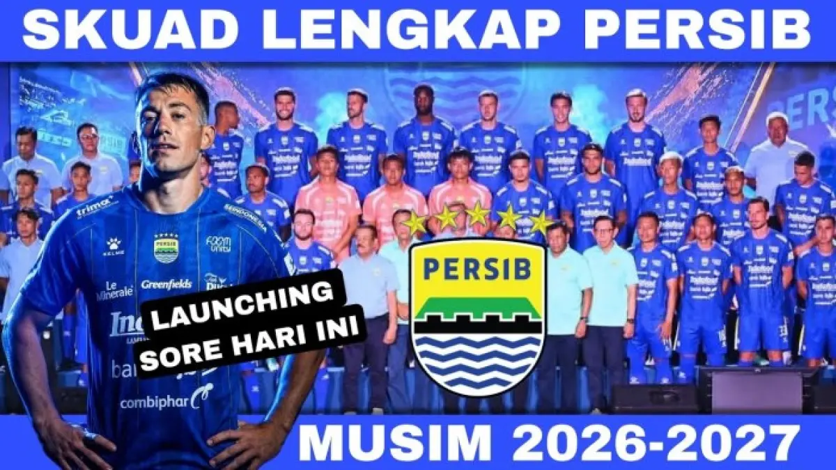 Daftar lengkap skuad Persib Bandung 2026/2027 usai launching. Ada Teja Paku Alam, Marc Klok, Ragnar Oratmangoen hingga tiga striker.