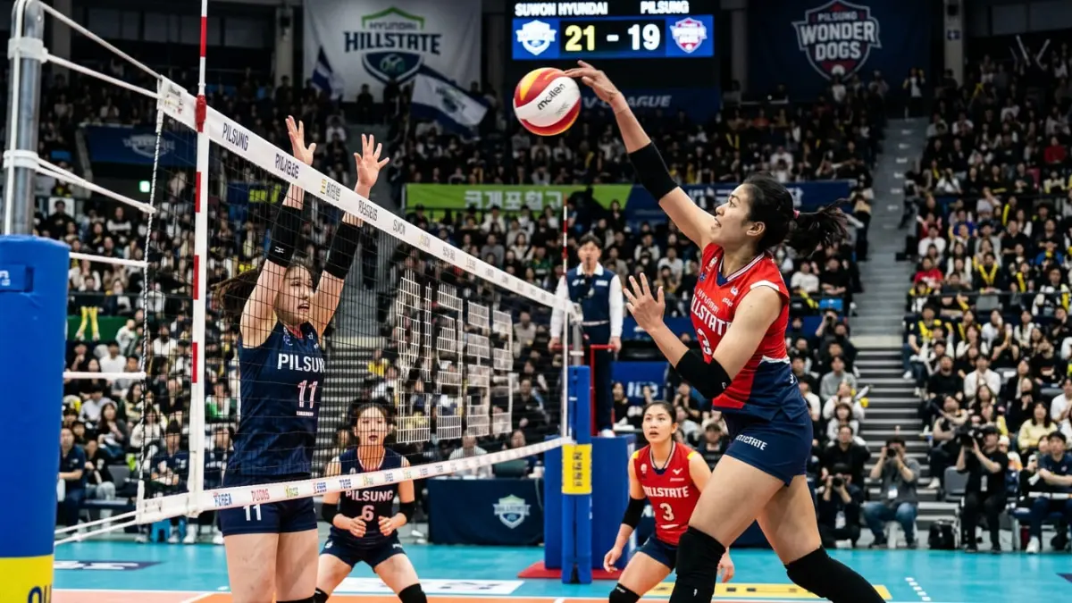 Megawati Hangestri menjadi sorotan jelang laga Hyundai Hill State kontra Wonder Dogs, dengan spike kerasnya membuat pertahanan lawan harus ekstra waspada.