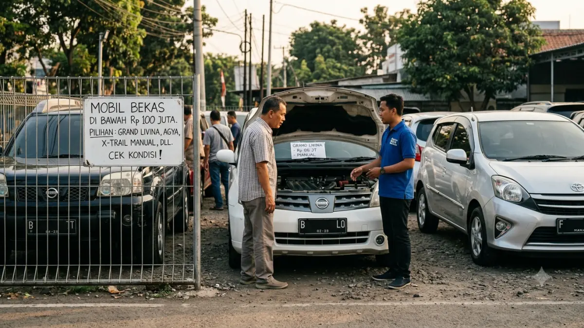 Mobil bekas di bawah Rp100 juta tersedia dalam beberapa pilihan, mulai Grand Livina, Agya hingga X-Trail manual.