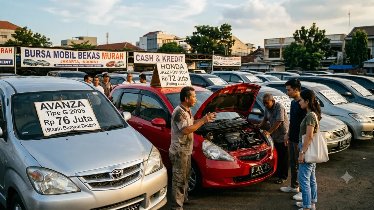 Mobil bekas Rp70-80 juta masih banyak dicari, dari Avanza hingga Honda Jazz. Simak kelebihan dan hal yang perlu dicek sebelum membeli.