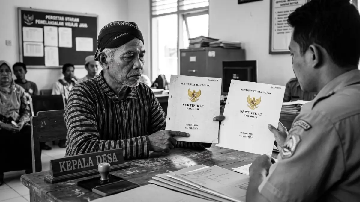 Saat dua sertifikat tanah dinyatakan otentik, sertifikat yang lebih dahulu terbit disebut menjadi bukti hak yang lebih kuat.