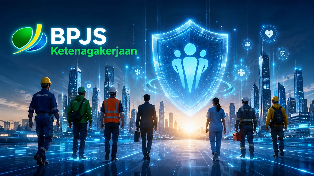 Cara klaim BPJS Ketenagakerjaan online JMO membutuhkan pengkinian data, status nonaktif, dan saldo maksimal Rp15 juta. (ILUSTRASI AI)