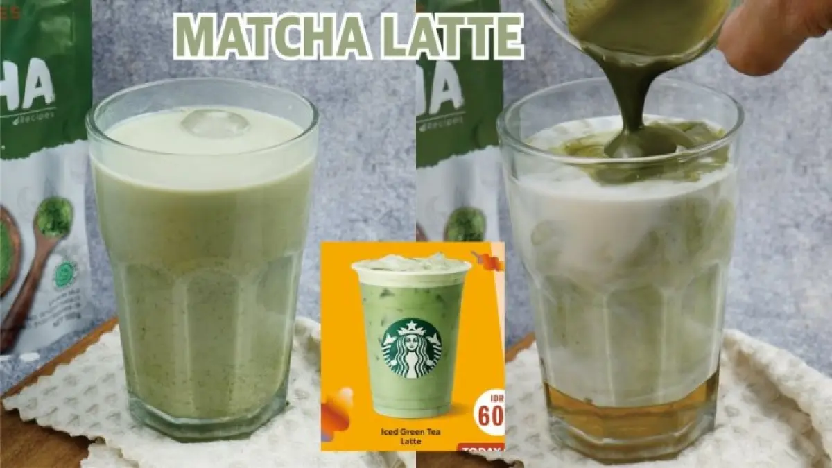 Resep matcha latte ala coffee shop dengan susu evaporasi dan sirup vanila buatan sendiri. Bisa untuk minuman rumahan atau ide jualan.