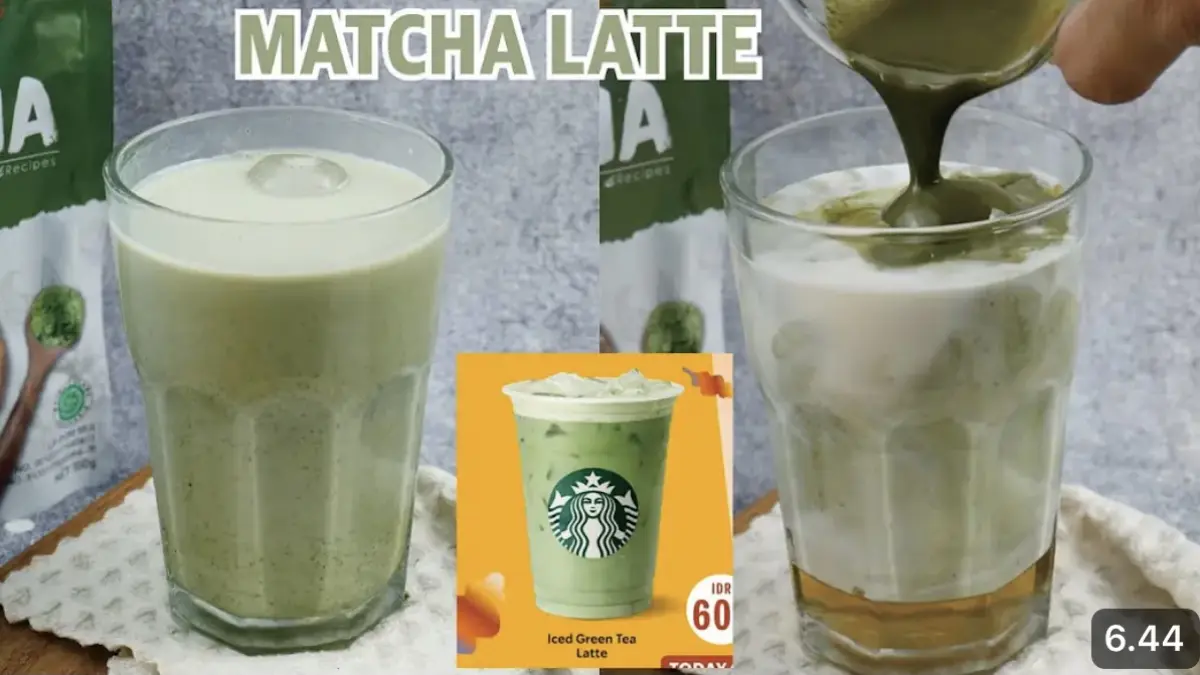 Resep Matcha Latte Homemade menggunakan susu evaporasi, sirup vanila, dan bubuk matcha murni. Cocok untuk dinikmati sendiri atau ide jualan.