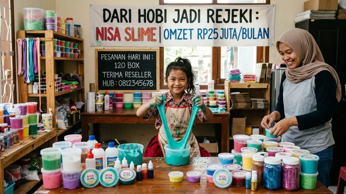 Tren Slime Makin Digemari, Original Slime Dibuat dari Campuran Lem Putih dan Clear Glue