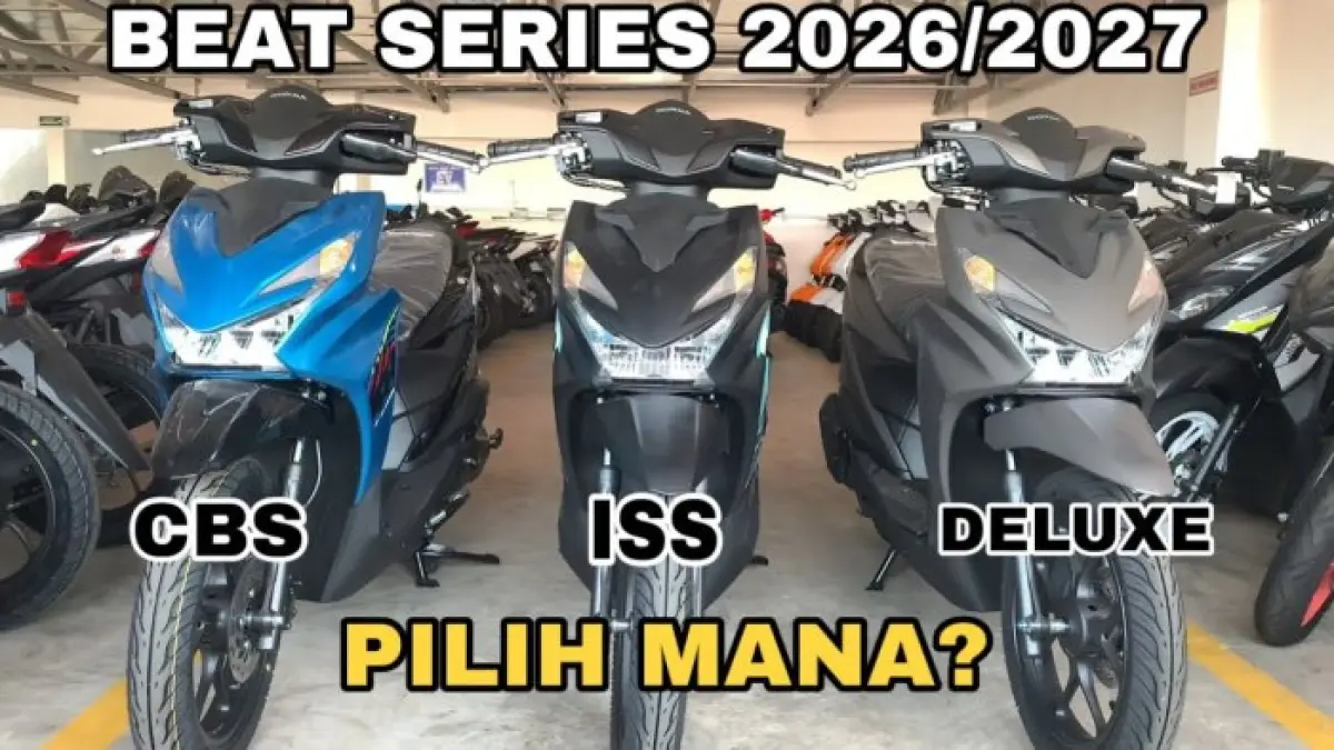 Honda Beat 2026-2027 hadir dengan harga mulai Rp19,7 juta. Simak perbedaan tipe CBS, CBS ISS, dan Deluxe beserta fiturnya.