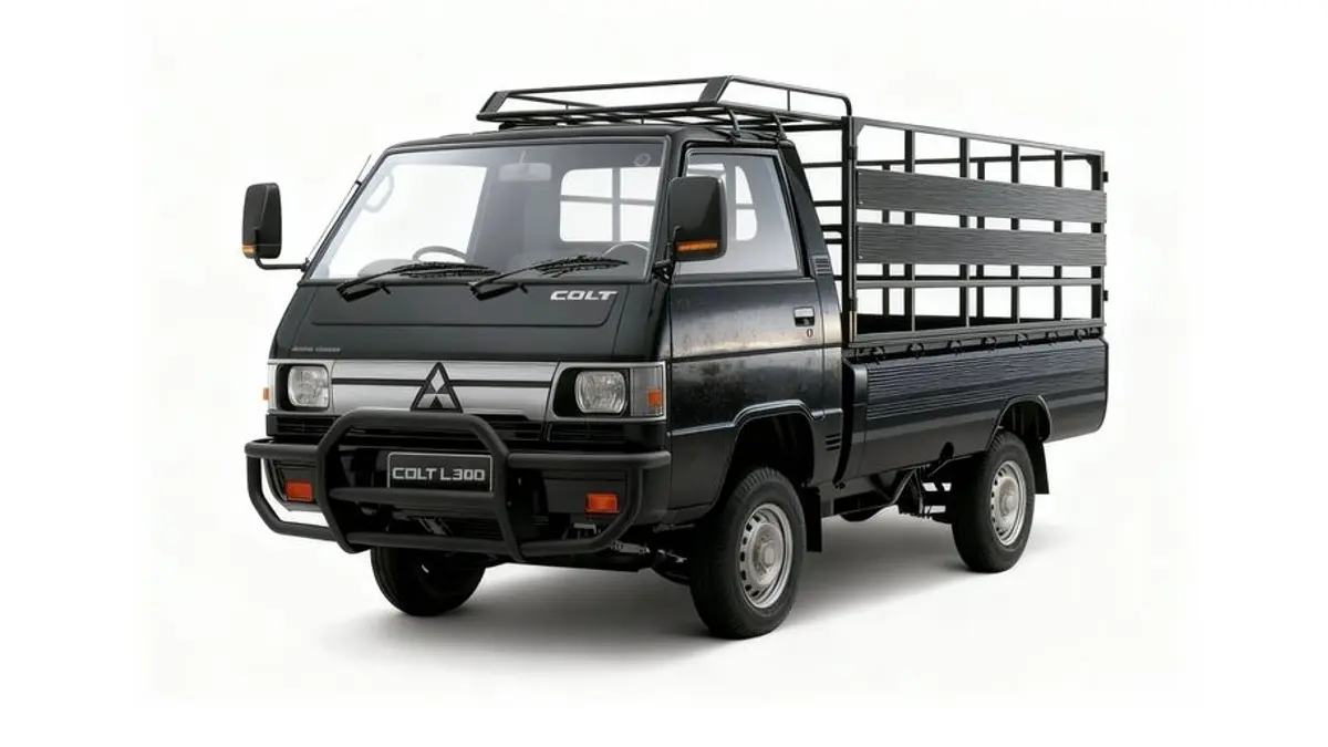 Mitsubishi L300 2026 menawarkan mesin diesel 2.268 cc, torsi 200 Nm, bak luas, dan daya angkut hingga sekitar 1,2 ton. (PINTEREST)