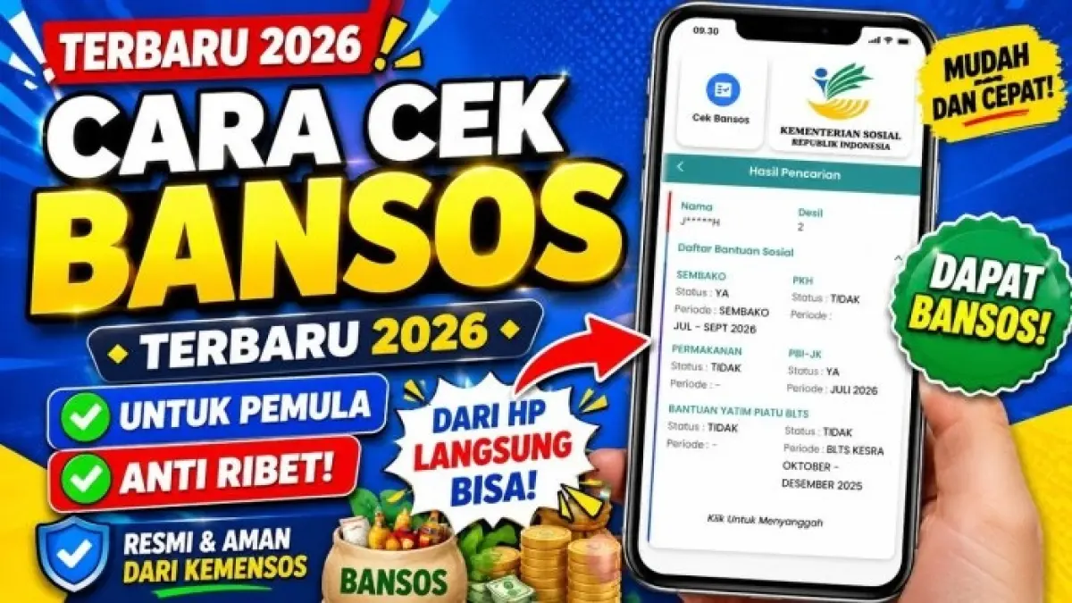 Cara cek bansos lewat Google cukup menggunakan NIK KTP. Simak langkahnya untuk melihat status, jenis bantuan, desil, dan periode bansos.