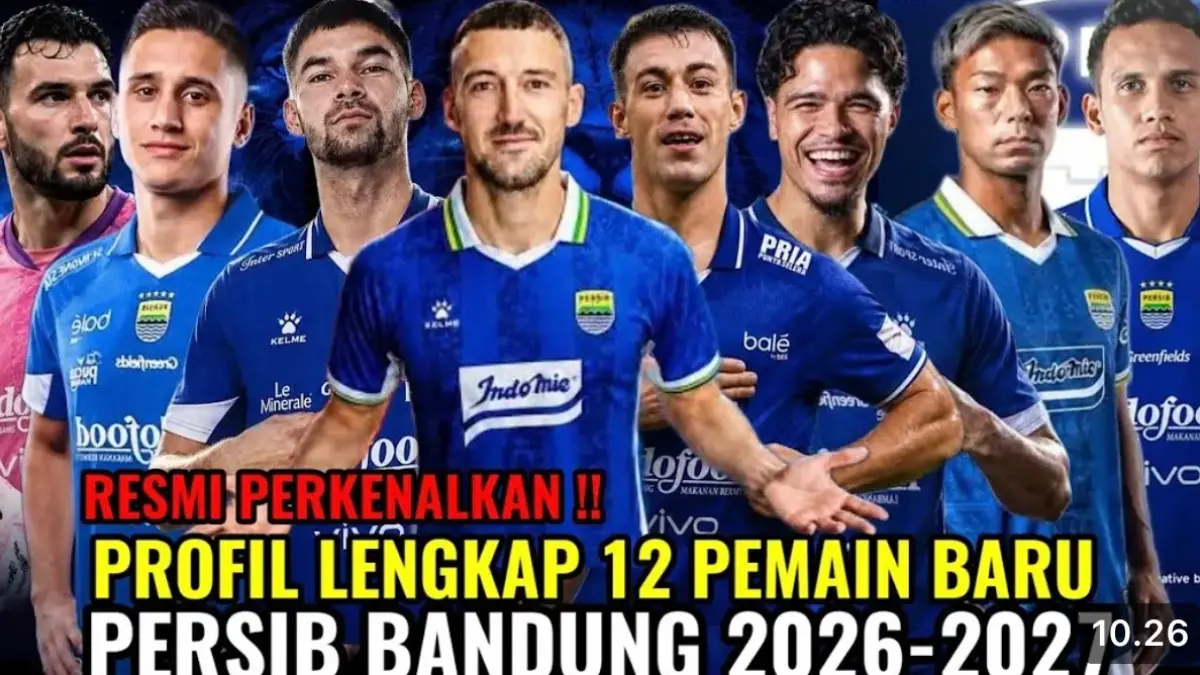 Persib Bandung aktif di bursa transfer 2026-2027 dengan mendatangkan Balsa Sekulic, Ragnar Oratmangoen, Sandy Walsh hingga Gabriel Mutombo.