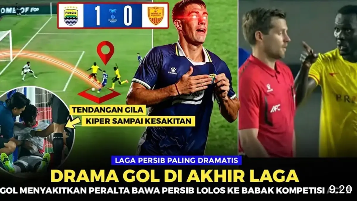Persib Bandung lolos ke ACL 2 musim 2026-2027 setelah menang 1-0 atas Manila Digger lewat gol Mariano Peralta pada menit ke-89.
