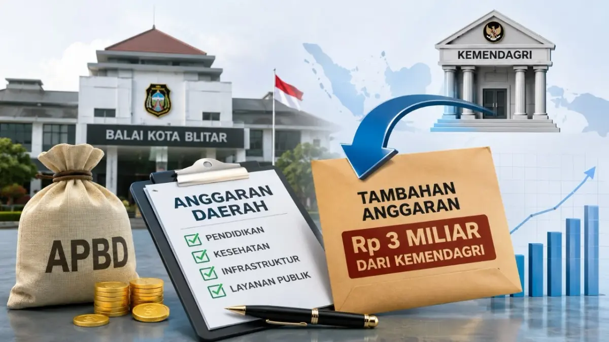 ANGGARAN TAMBAHAN: Pemkot Blitar menunggu kepastian kucuran Rp3 miliar dari Kemendagri.