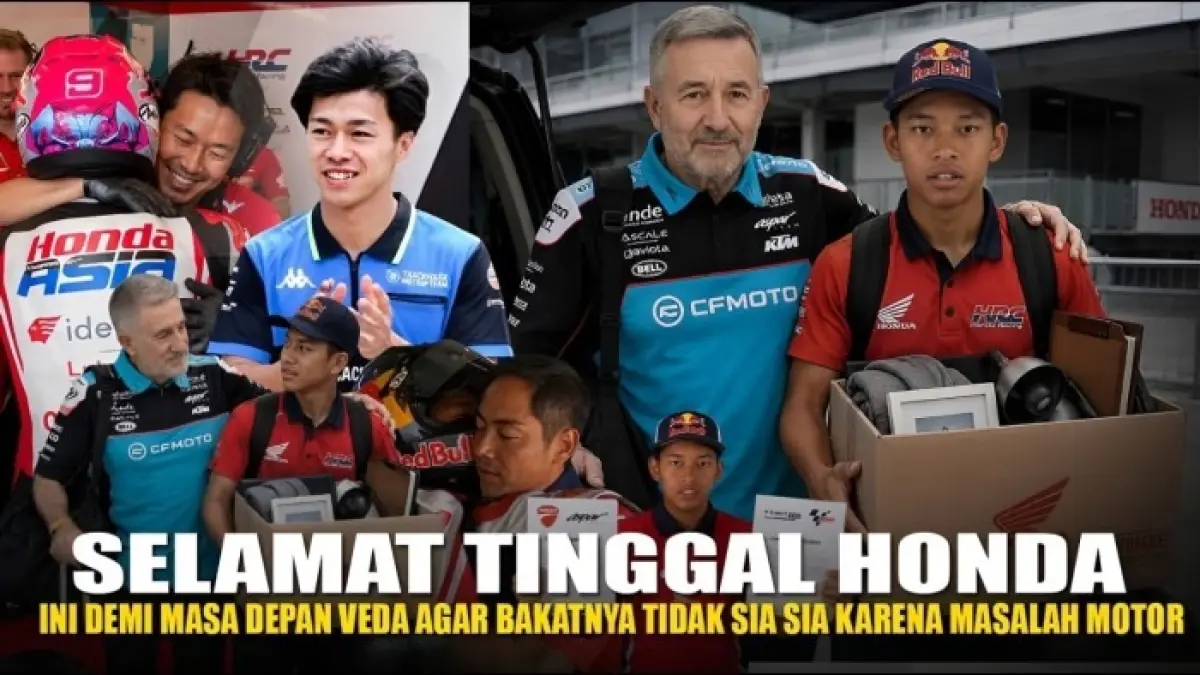 Veda Ega Pratama dikaitkan dengan Aspar setelah performa Honda disorot. Peluang kursi kosong membuat rumor masa depannya semakin menarik.