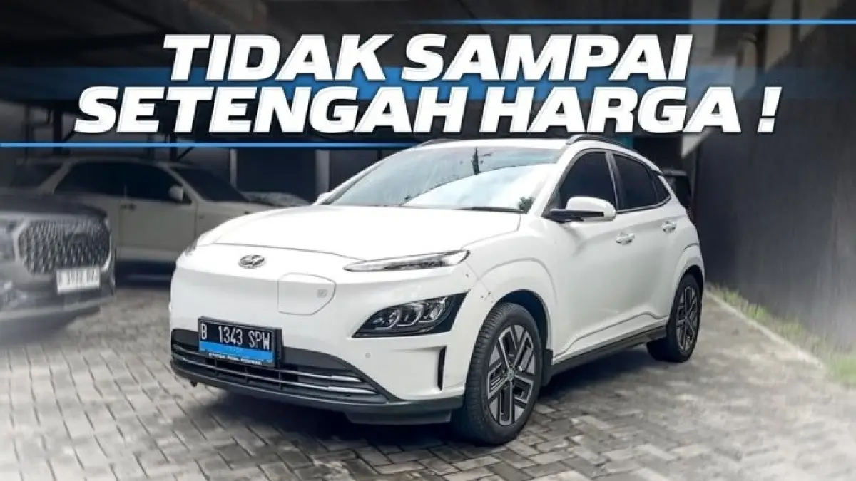 Hyundai Kona EV bekas kini di kisaran Rp200 jutaan. Meski range kalah jauh, baterai dan pengalaman berkendaranya masih jadi daya tarik.