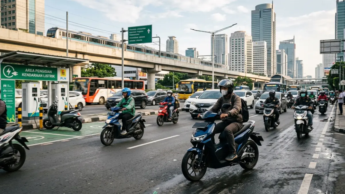 Minat masyarakat terhadap motor listrik mulai meningkat, didukung biaya operasional yang lebih hemat dan berkembangnya ekosistem kendaraan listrik nasional.