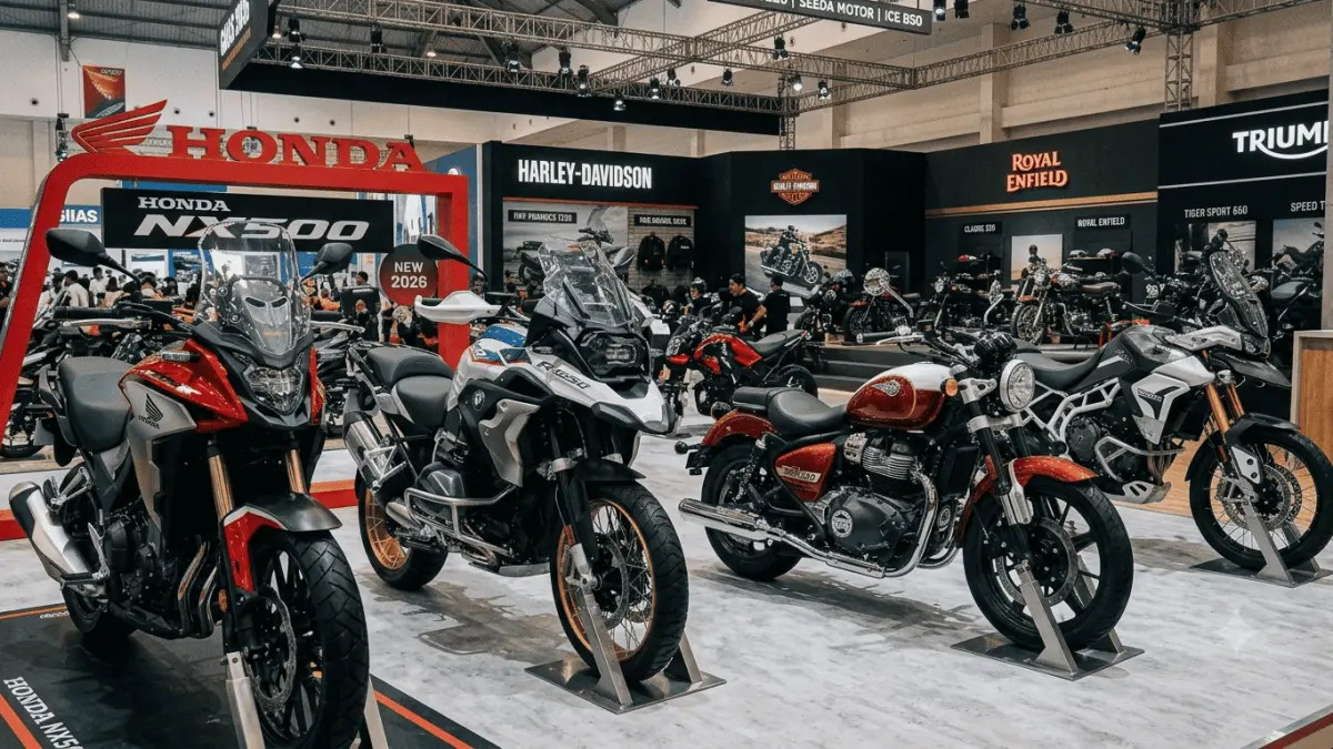 Motor GIIAS 2026 menghadirkan Honda NX500, BMW F450 GS, Harley-Davidson, Royal Enfield, Triumph hingga motor listrik.