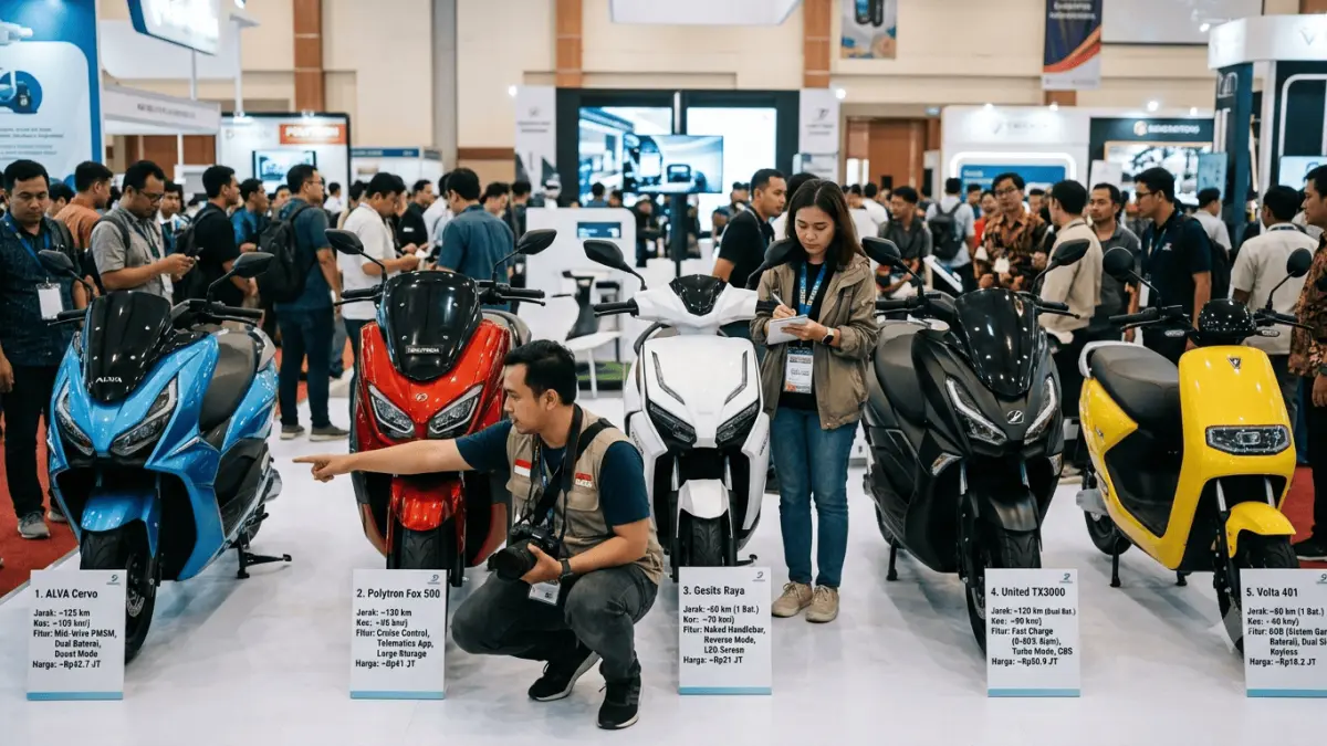 Motor listrik terbaik 2026 hadir dengan beragam pilihan. Simak 5 model, jarak tempuh, kecepatan, fitur, dan kisaran harganya.