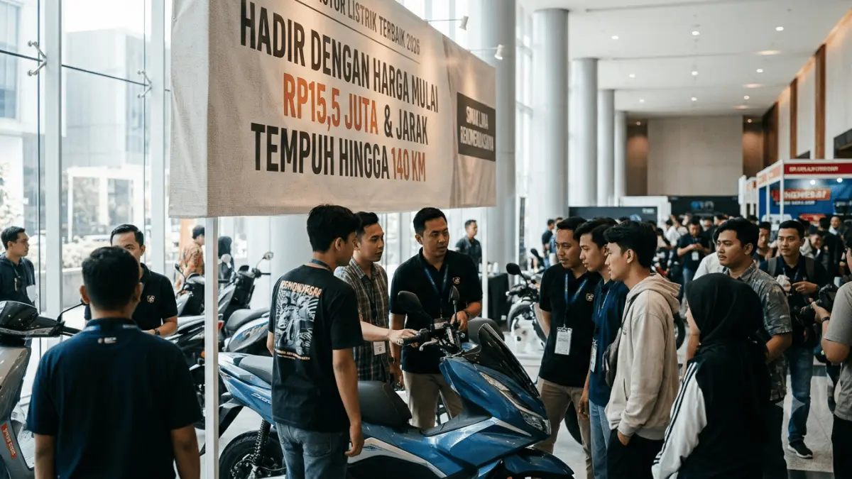 Motor listrik terbaik 2026 hadir dengan harga mulai Rp15,5 juta dan jarak tempuh hingga 140 km. Simak lima rekomendasinya.