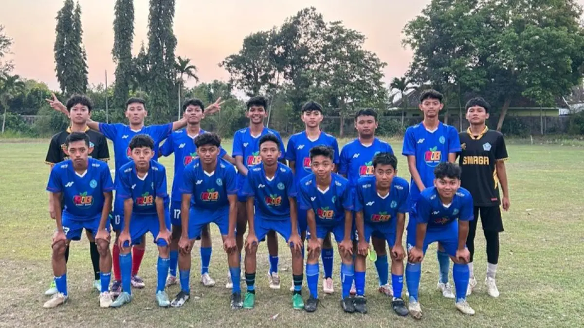 SIAP BERSAING: Tim Mini Soccer SMAN 3 Blitar siap turun dalam ajang Bahlil Mini Soccer 