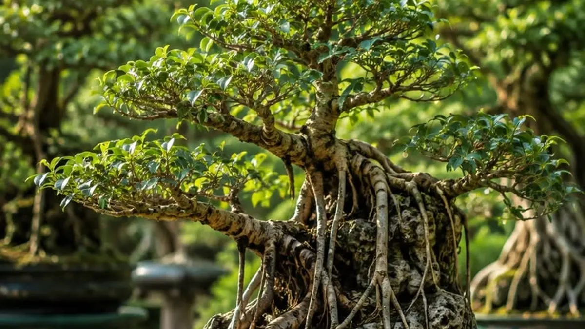 Cara merawat bonsai meliputi penyiraman, sinar matahari, pruning, kebersihan, kesuburan, dan wiring untuk membentuk cabang. (PINTEREST)