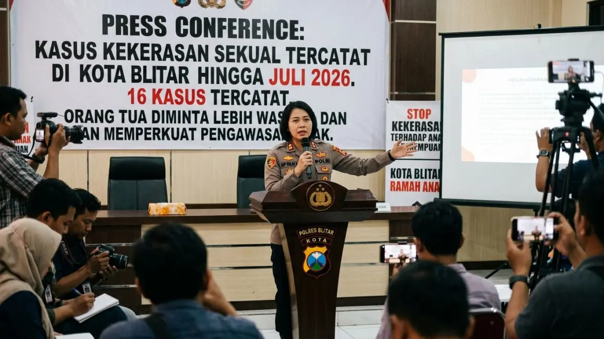 ILUSTRASI : 16 Kasus Kekerasan Seksual Tercatat di Kota Blitar hingga Juli 2026, Orang Tua Diminta Lebih Waspada